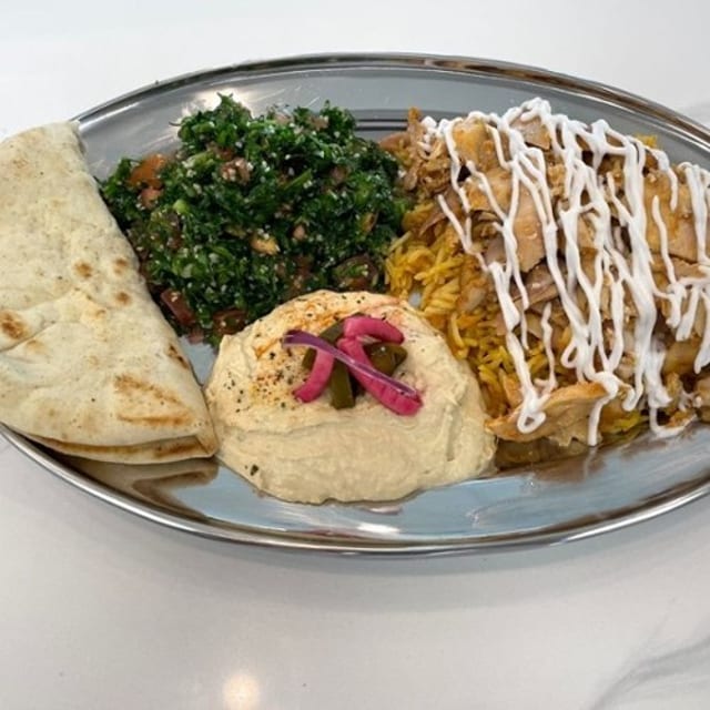 Chicken Shwarma Plate.