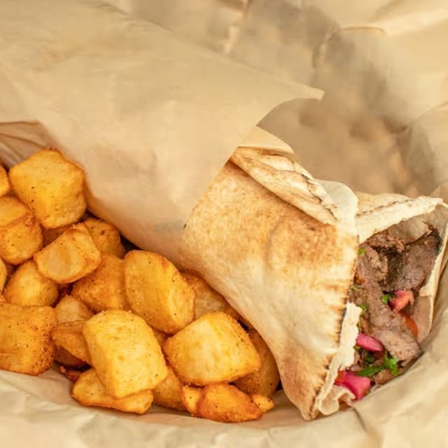 Beef Shwarma Sandwich.