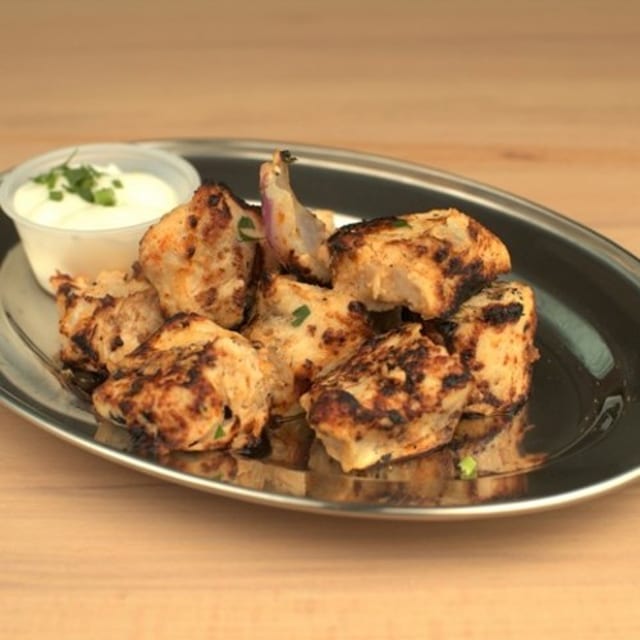 Chicken Kabob Plate.